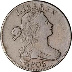 1802 Draped Bust Cent. VF30