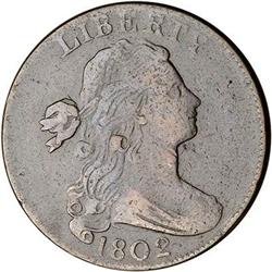 1802 Draped Bust Cent. F12