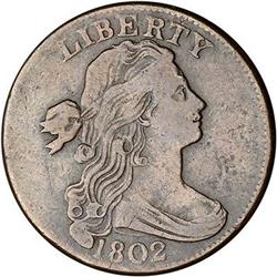 1802 Draped Bust Cent. 1/000. F15