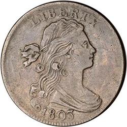 1803 Draped Bust Cent. VF20