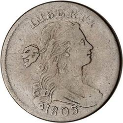 1803 Draped Bust Cent. F12