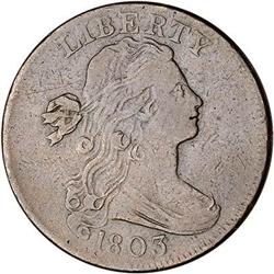 1803 Draped Bust Cent. F12