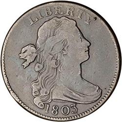 1803 Draped Bust Cent. F12