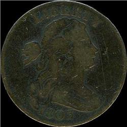 1803 Draped Bust Cent. Mumps Obverse. VG7