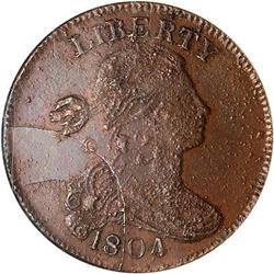 1804 Draped Bust Cent NGC MS63 BN