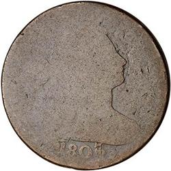 1807/6 Draped Bust Cent. Sm 7. AG3