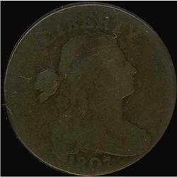 1807 Draped Bust Cent. Lg fraction. VG7