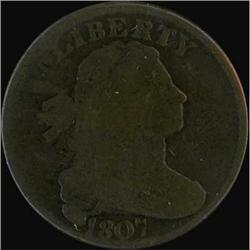 1807 Draped Bust Cent. Comet Obverse. G5