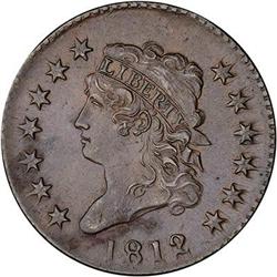 1812 Classic Head Cent. Lg date. EF40