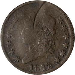 1813 Classic Head 1C Double Struck Rvse PCGS VF20