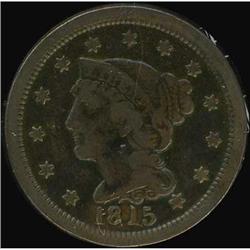 1815 Coronet Head Cent. F12
