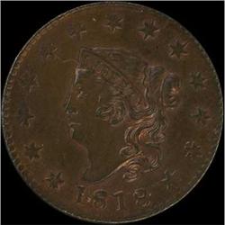 1818 Coronet Head Cent. EF45