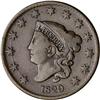Image 1 : 1829 Coronet Head Cent. Sm Letters Reverse. F12