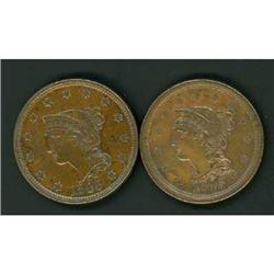 2 1843 Cents