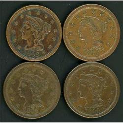 5 Late Date Cents, 1843-1850