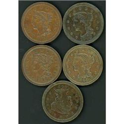 5 1849 Cents