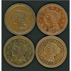 4 1850 Cents