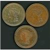 Image 1 : 3 1850 Cents