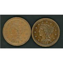 2 1851/81 N-3 Rarity-1 Cents