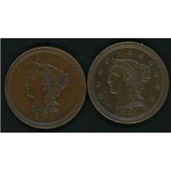 2 1851 Cents