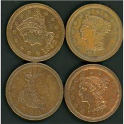 5 Late Date Cents, 1851-1856