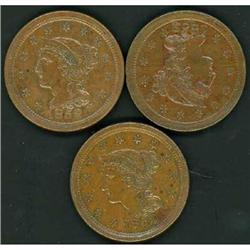 3 1852 Cents