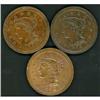 Image 1 : 3 1852 Cents
