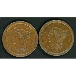 2 1853 Cents