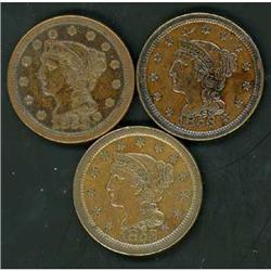 3 1853 Cents