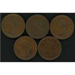5 1854 Cents