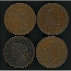 4 1855 N-9 Knob-on-Ear Cents, Italic 55