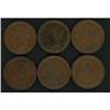 Image 1 : 6 1856 Cents