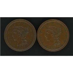 2 1856 Cents