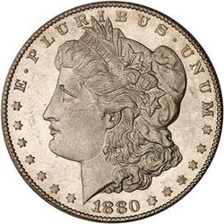 1880-CC $1 Rev1879 PCGS MS64 DMPL