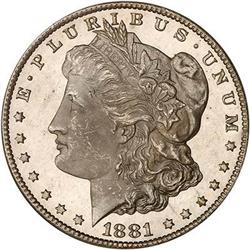1881-CC Morgan Dollar PCGS MS66 DMPL