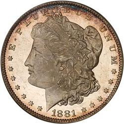 1881-O Morgan Dollar PCGS MS65 PL