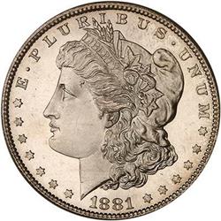 1881-S Morgan Dollar PCGS MS66 PL
