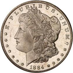 1884-CC Morgan Dollar PCGS MS66 DMPL