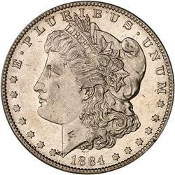 1884-S Morgan Dollar PCGS AU58