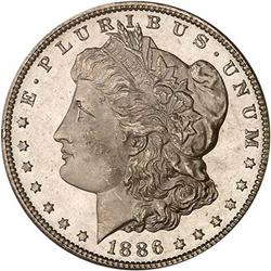1886 Morgan Dollar PCGS MS66 DMPL