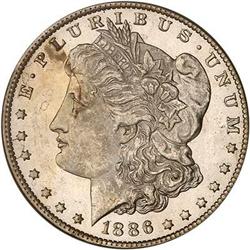1886-O Morgan Dollar PCGS MS62