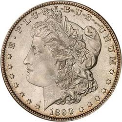 1890-S Morgan Dollar PCGS MS66