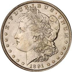 1891 Morgan Dollar PCGS MS64