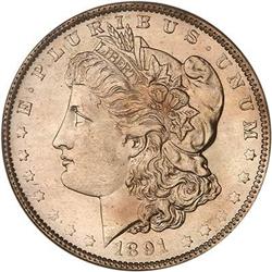 1891-O Morgan Dollar PCGS MS64