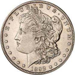 1892-S Morgan Dollar PCGS AU58