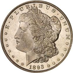 1893-O Morgan Dollar PCGS MS64