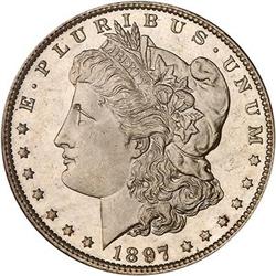 1897 Morgan Dollar PCGS MS65 DMPL
