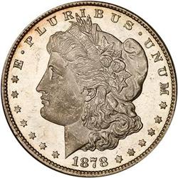 1878 7/8TF $1 Strong Dbld TF ANACS MS65 CAM DMPL