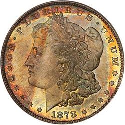 1878 7/8 Morgan $1 Strongly Doubled TF PCGS MS65
