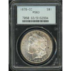 1878-CC Morgan Dollar PCGS MS63